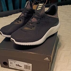 Adidas Alphabounce Black and White Boys Athletic Shoes